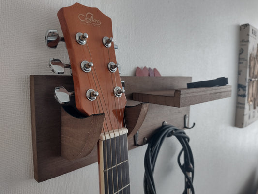 Perchero Pared con Soporte Guitarra